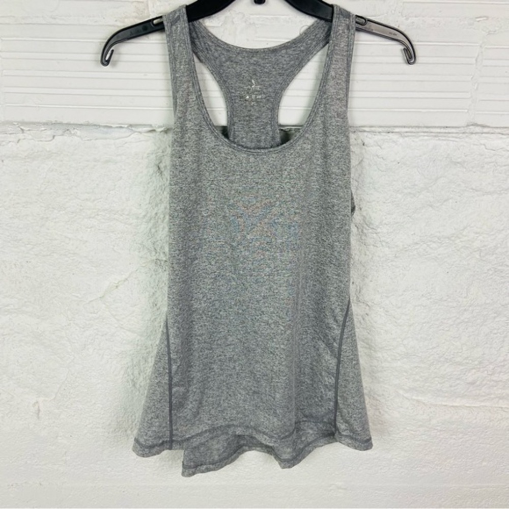 Icyzone Classic Gray Women's racer back sporty activewear Tank Top size XXL